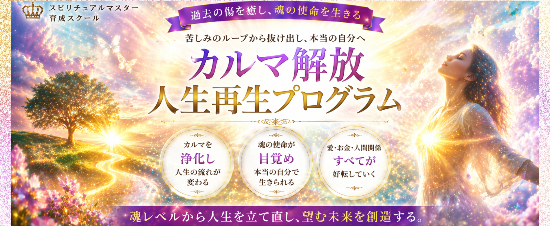 過去・現在・未来すべての 問題に対応し自覚めと変容を促す